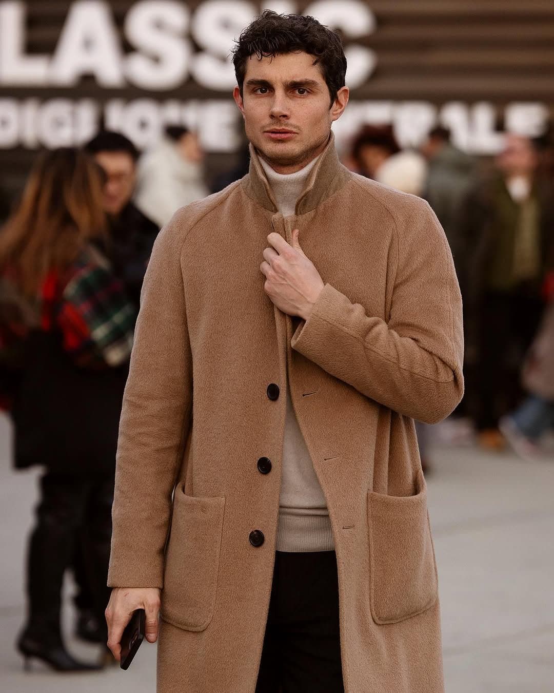 Tasteful outerwear, with a ceiling.
The buttons give it away.