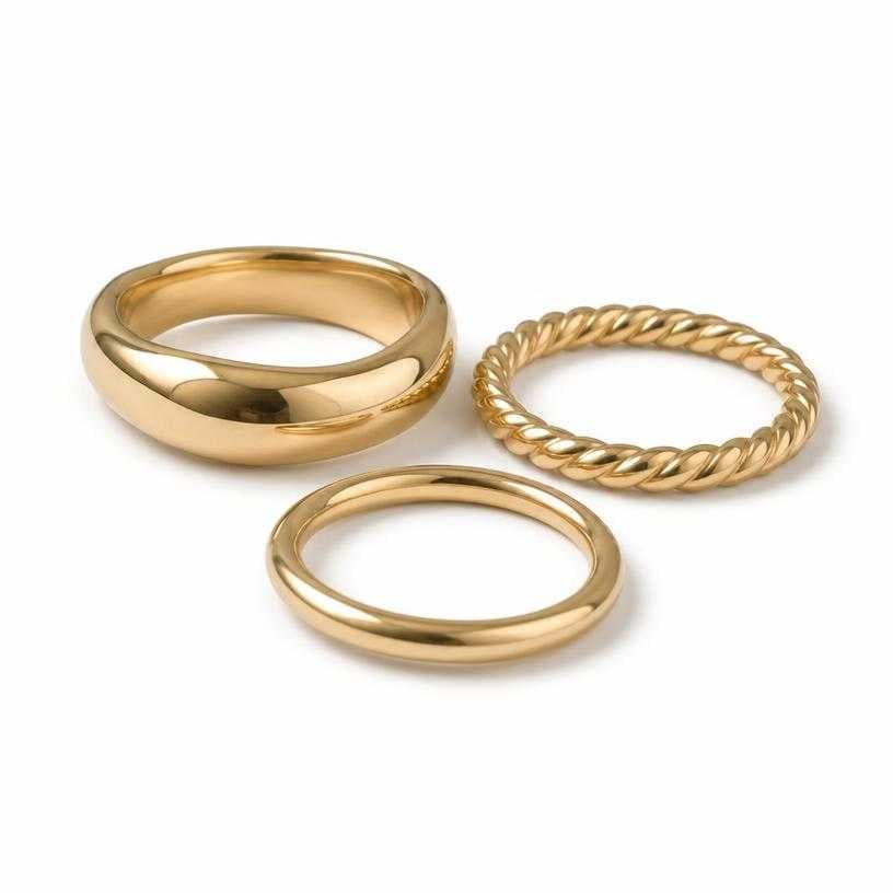 Generated item image of gold multiple metal rings