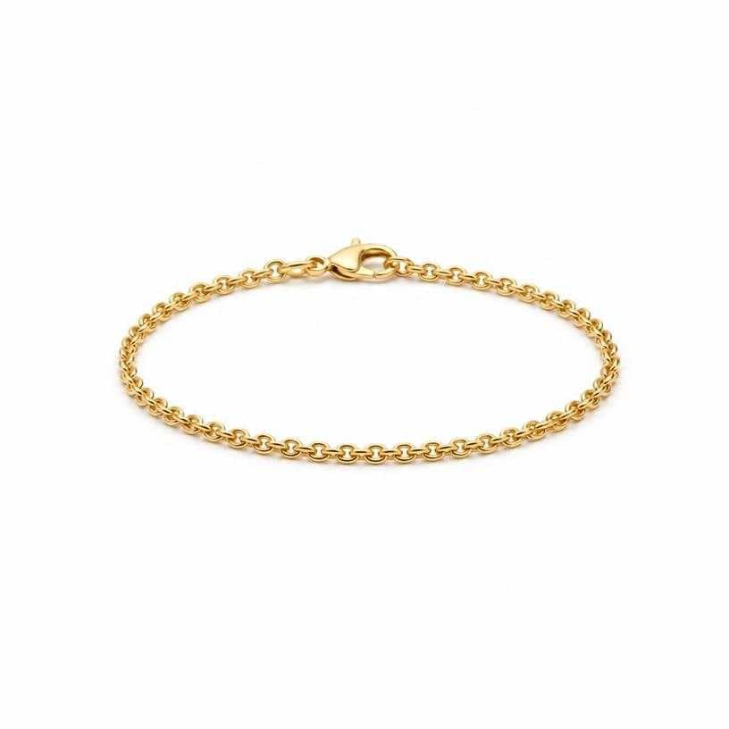 Generated item image of gold slim chain gold-toned metal bracelet