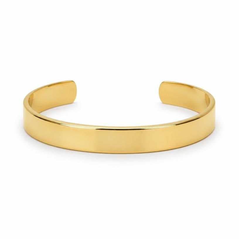 Generated item image of gold cuff gold-toned metal bangle