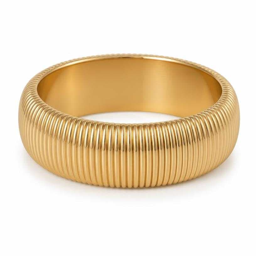 Generated item image of gold wide metal bangle bracelet