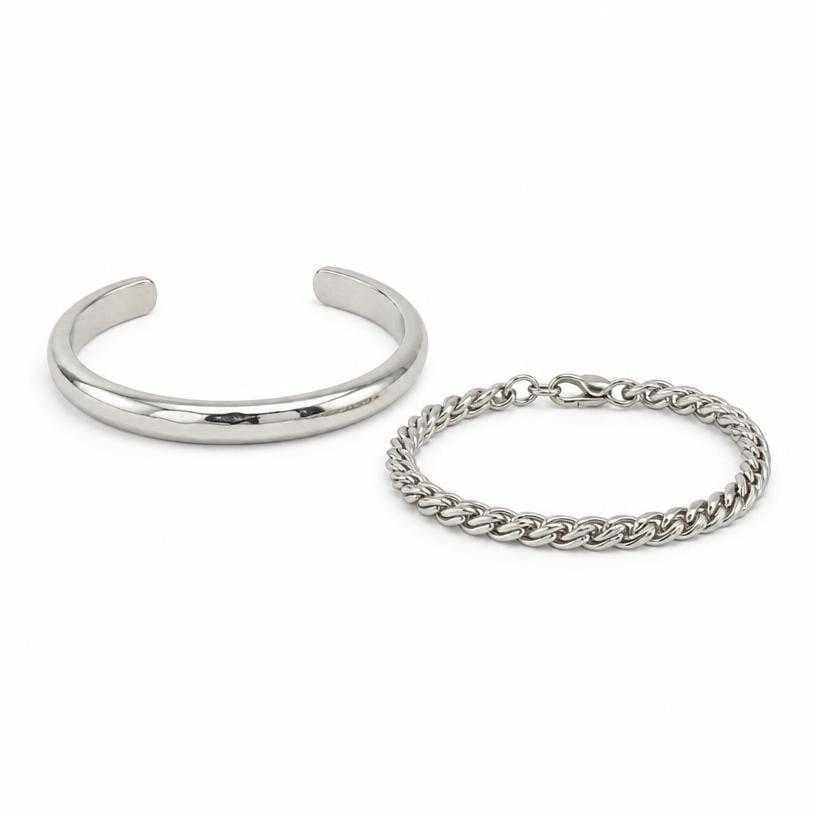 Generated item image of silver metal bracelets