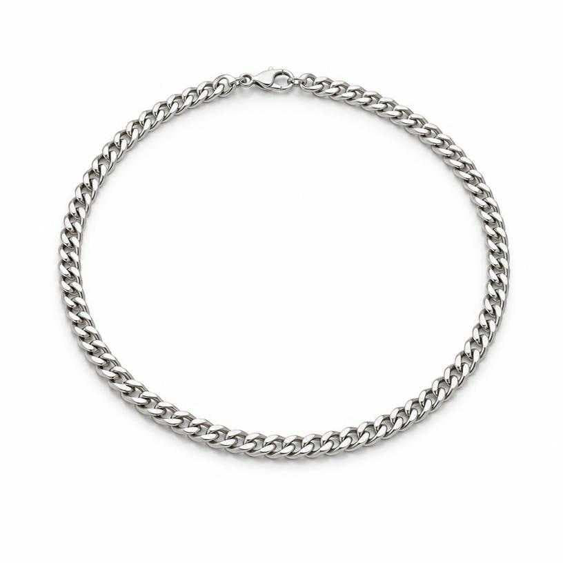 Generated item image of silver short chain metal necklace