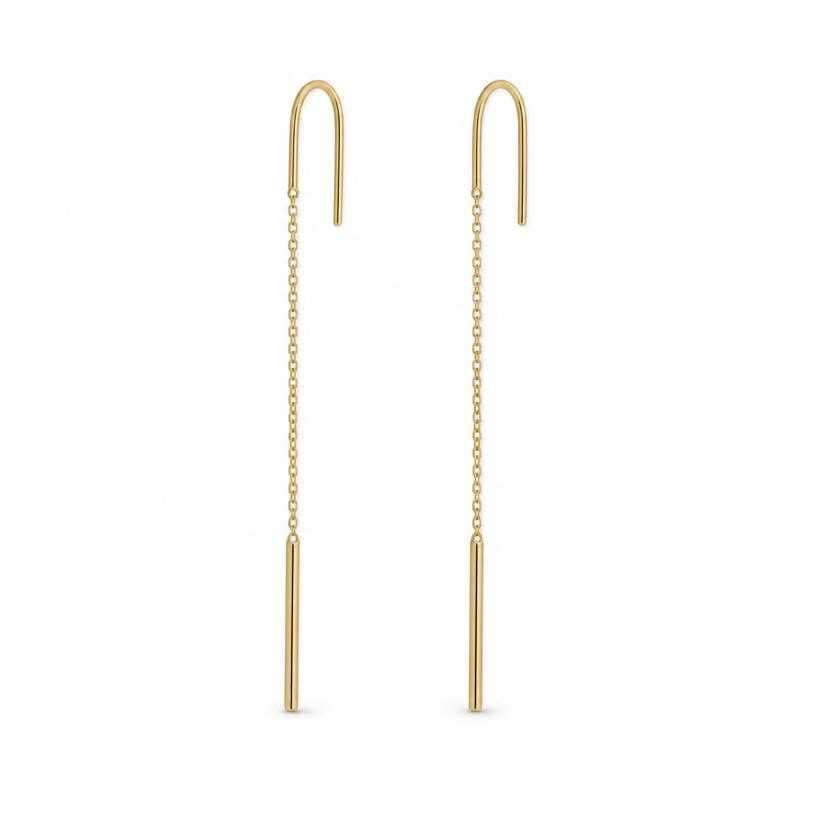 Generated item image of gold dangling metal earrings
