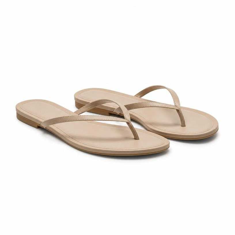 Generated item image of beige flat thong sandals