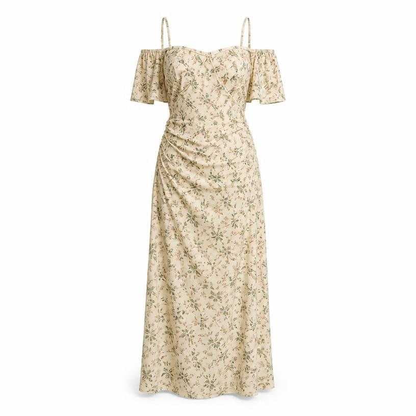 Generated item image of relaxed cream floral maxi dress