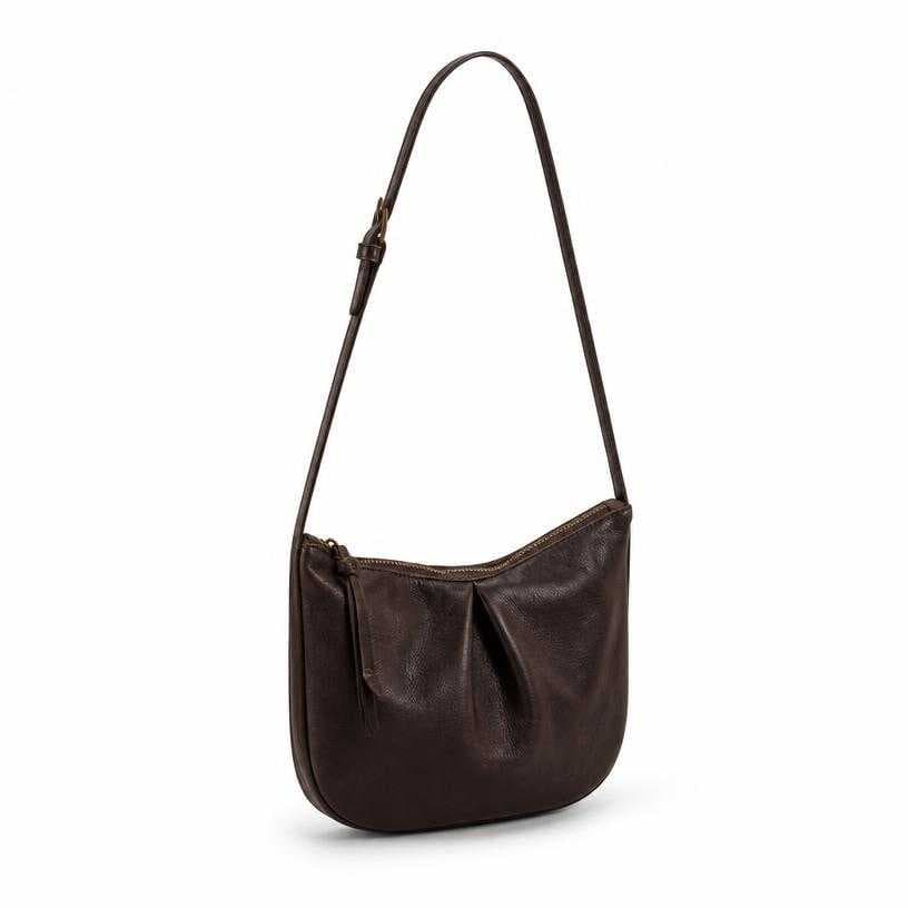 Generated item image of dark brown small leather-like material crossbody bag