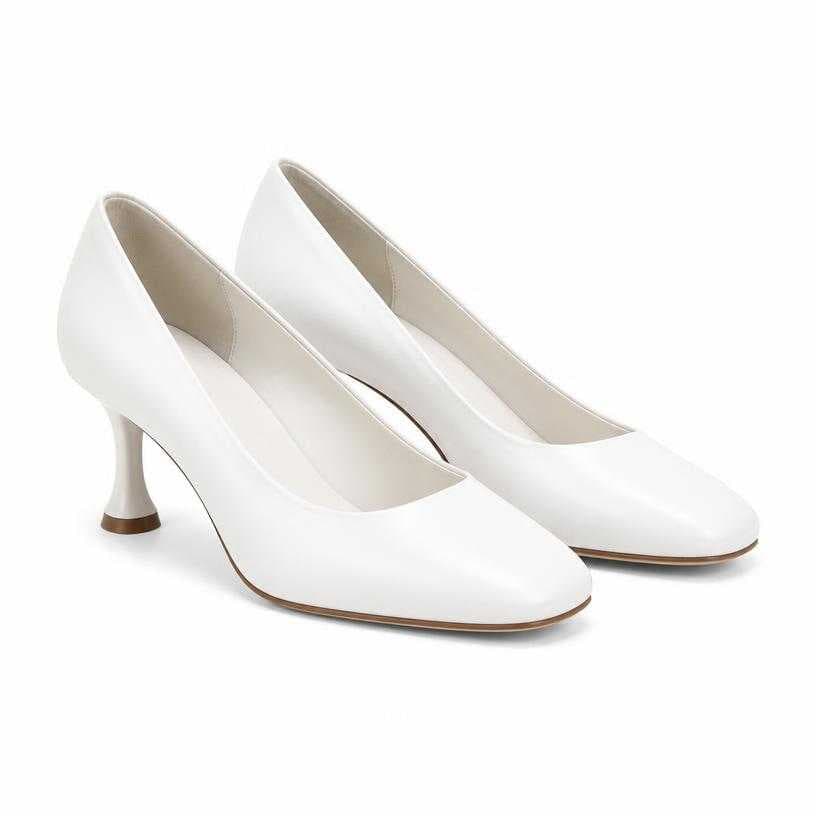 Generated item image of white closed toe pumps