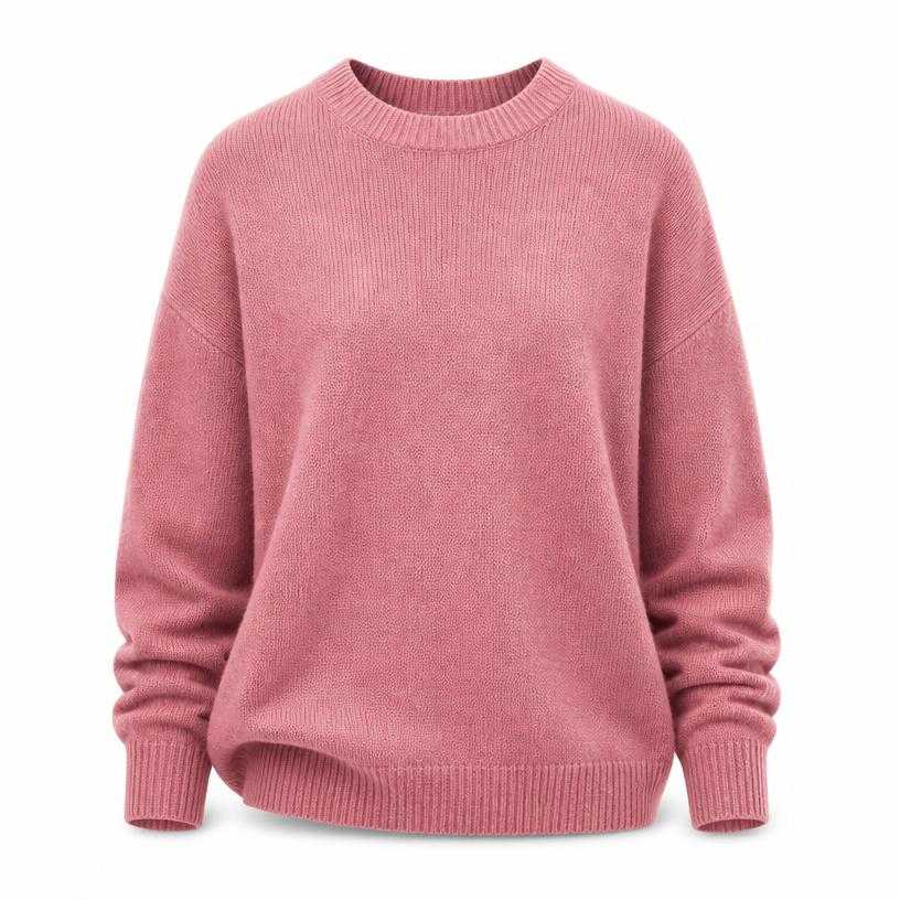 Generated item image of relaxed muted pink knit sweater