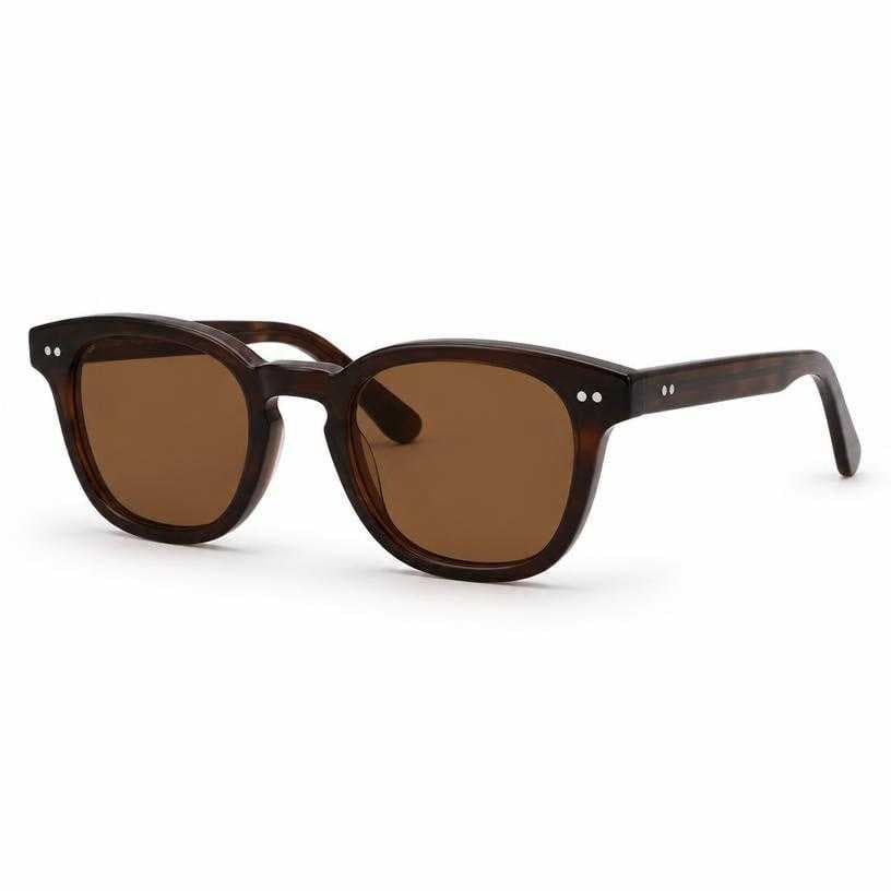 Generated item image of dark brown tinted lenses acetate-like frame glasses
