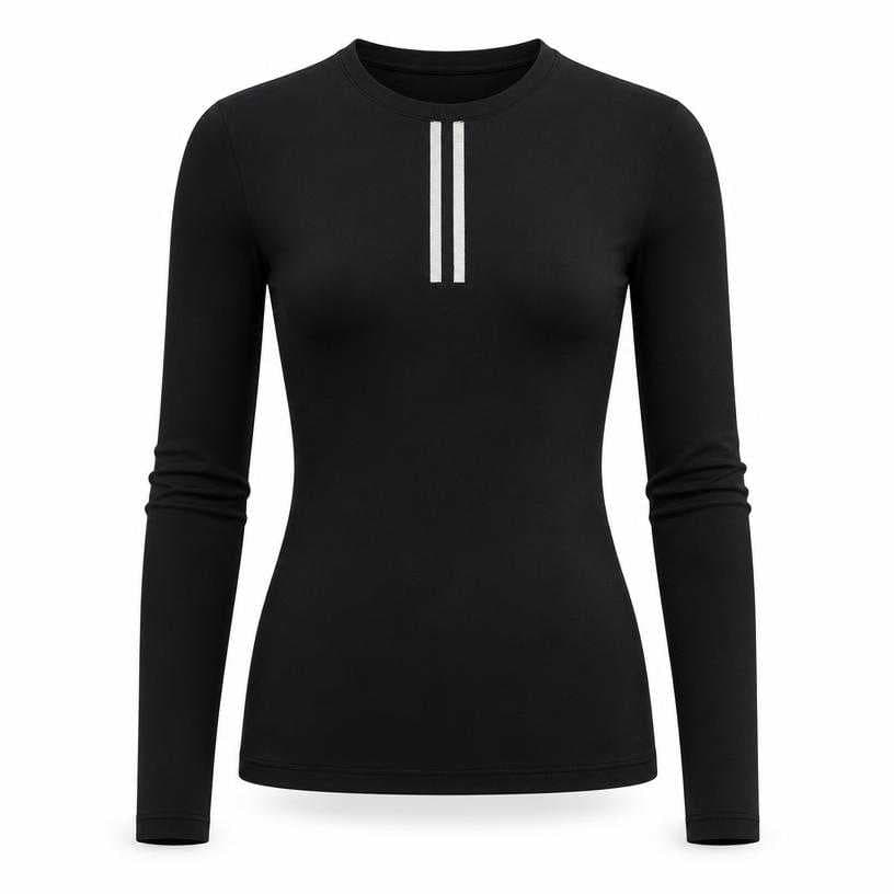 Generated item image of fitted black crew neckline top