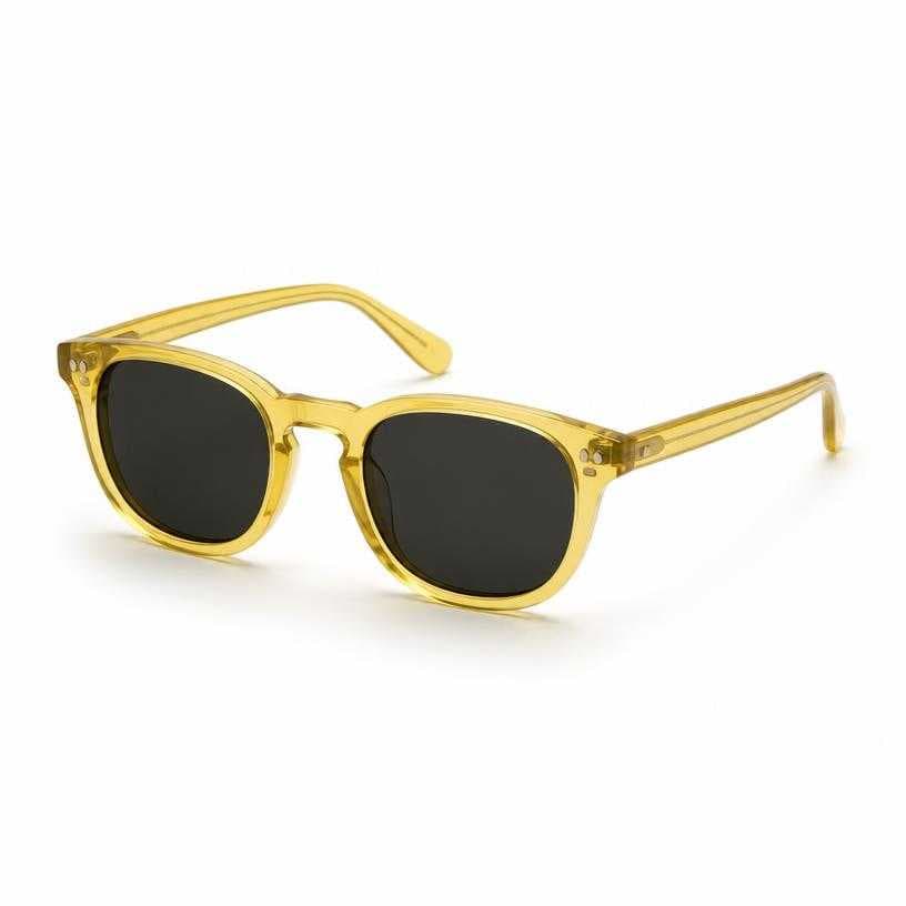 Generated item image of yellow and black translucent frame sunglasses