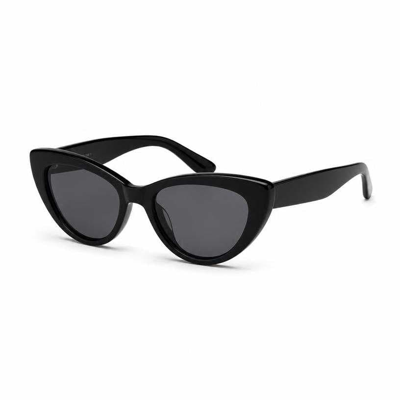 Generated item image of fitted black cat-eye sunglasses