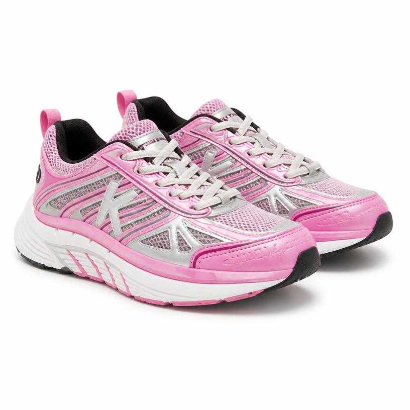 Generated item image of pink chunky mesh sneakers