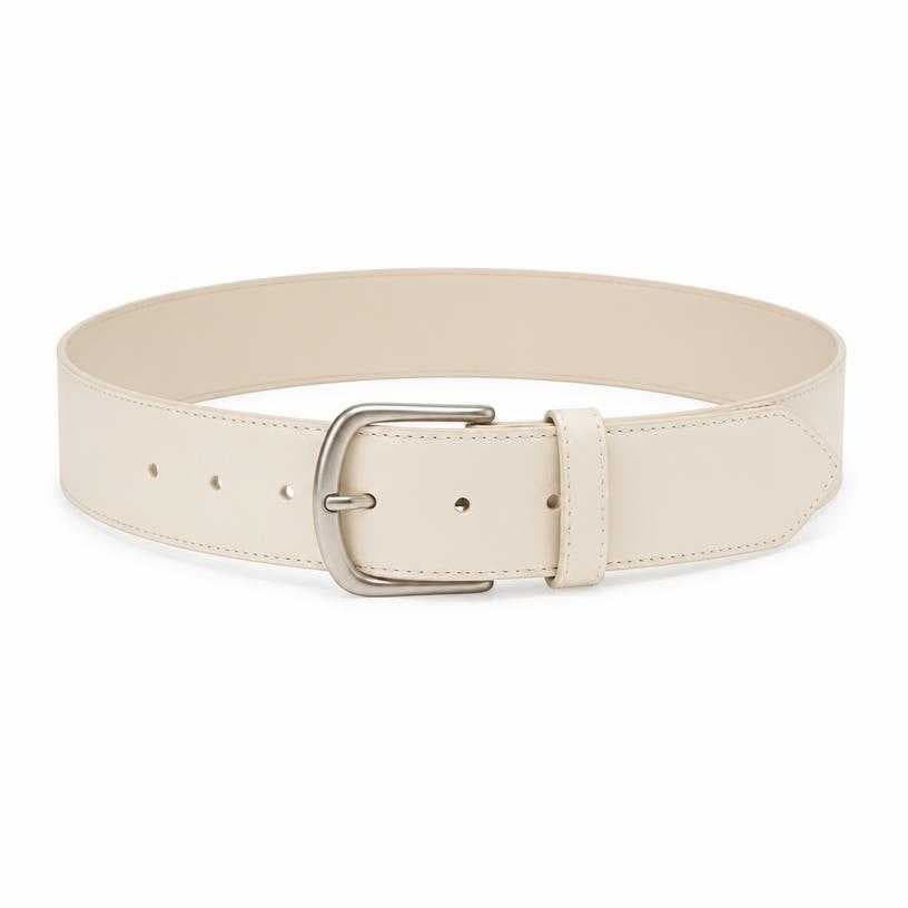 Generated item image of cream wide belt