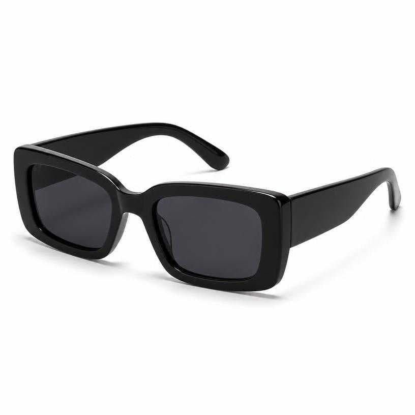 Generated item image of black rectangular plastic sunglasses