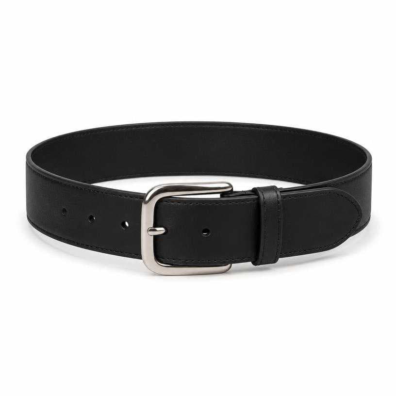 Generated item image of black wide strap leather-like belt