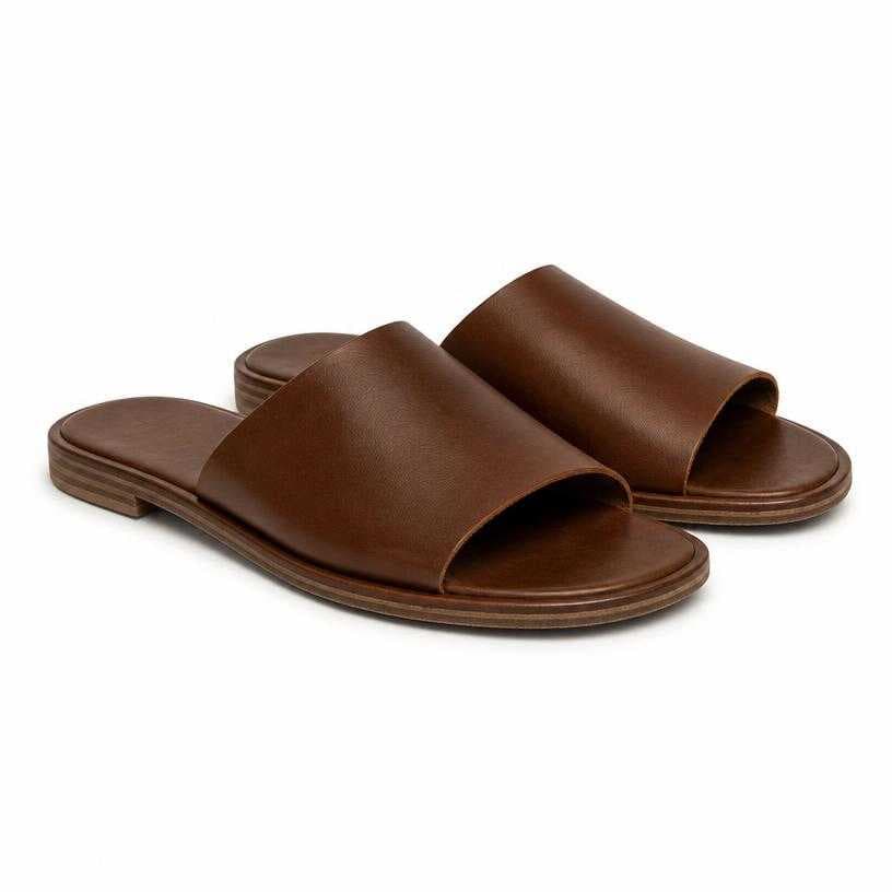 Generated item image of brown open toe leather sandals