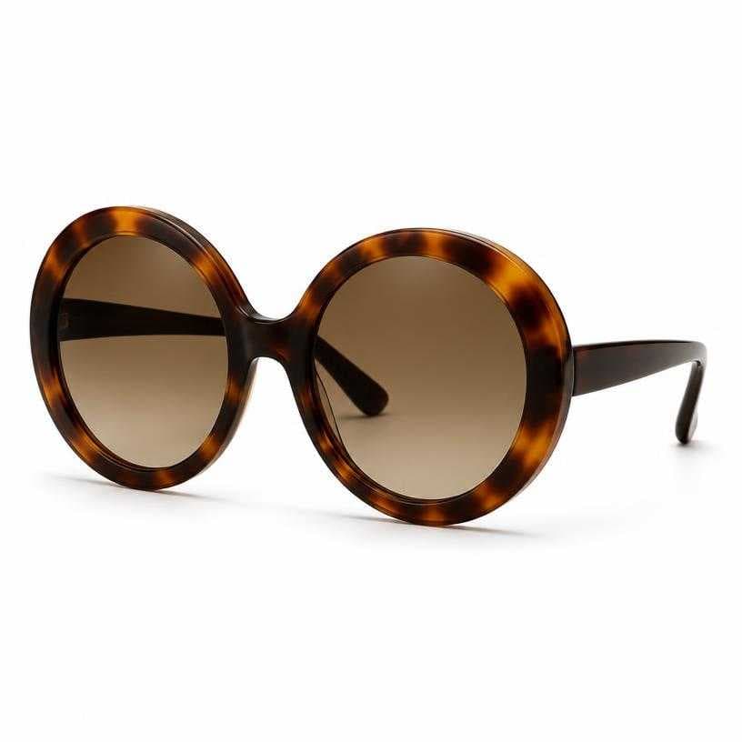 Generated item image of brown oversized round acetate sunglasses