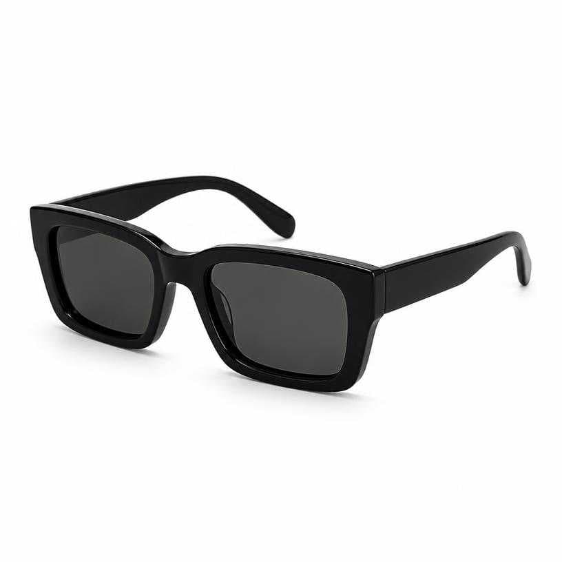 Generated item image of black rectangular plastic sunglasses