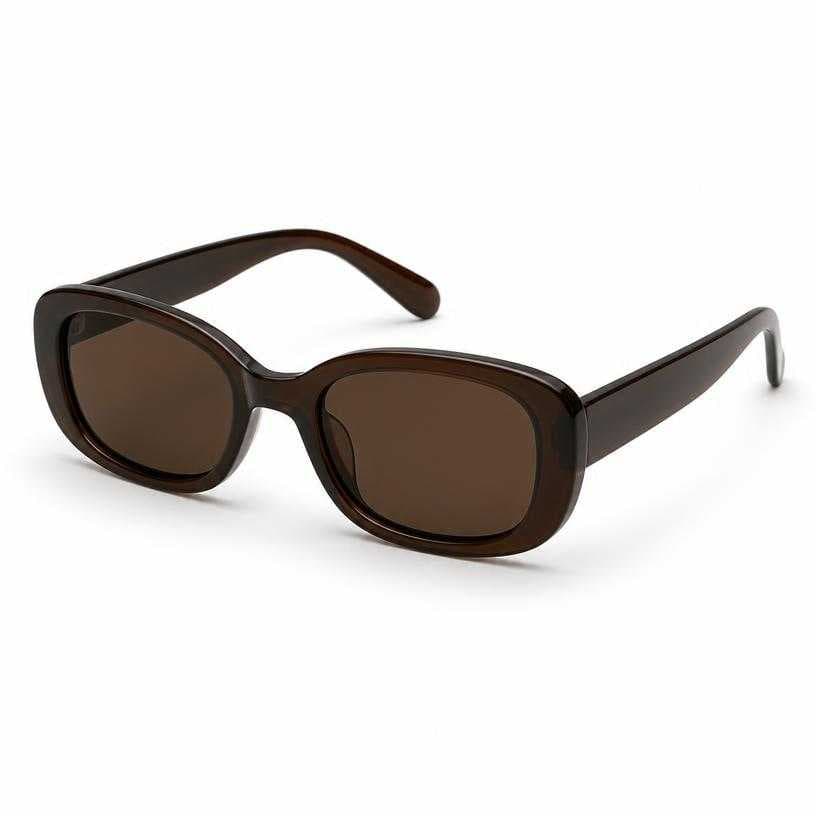 Generated item image of dark brown acetate-like sunglasses