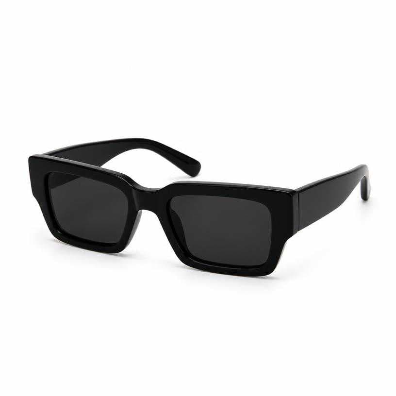 Generated item image of black rectangular acetate sunglasses
