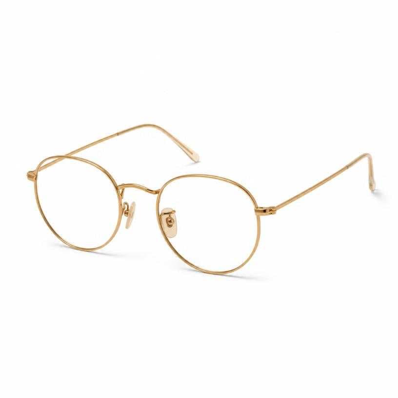 Generated item image of gold tone thin wire frame metal eyeglasses