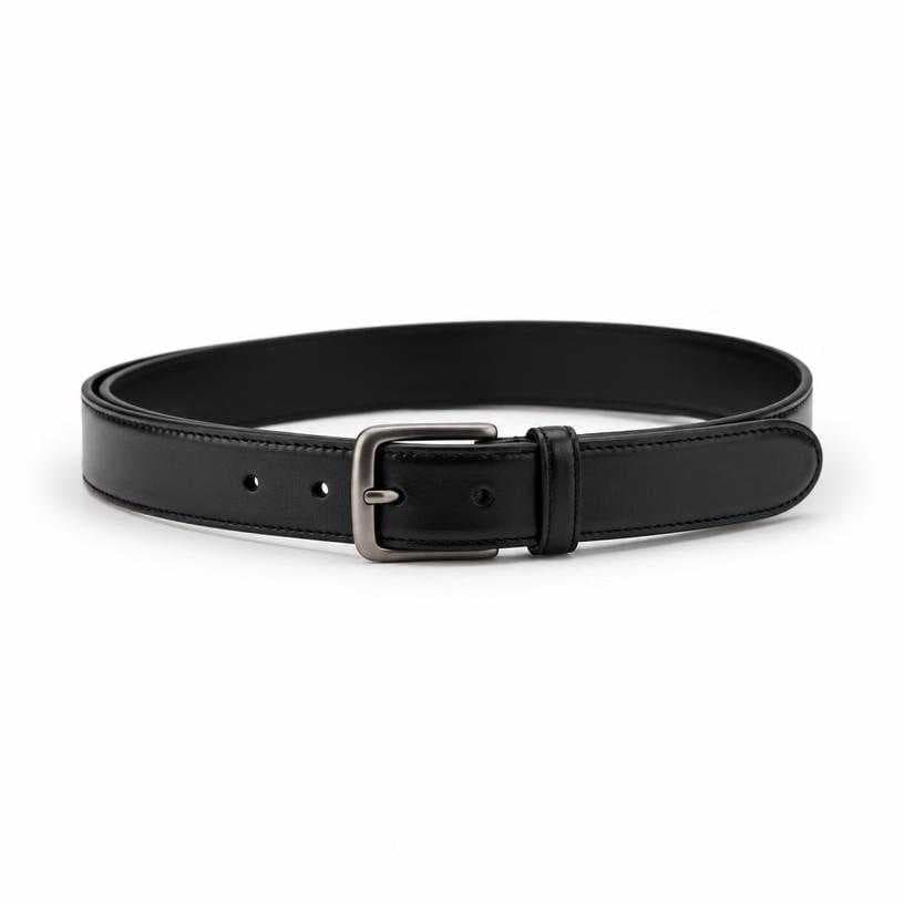 Generated item image of black narrow leather belt