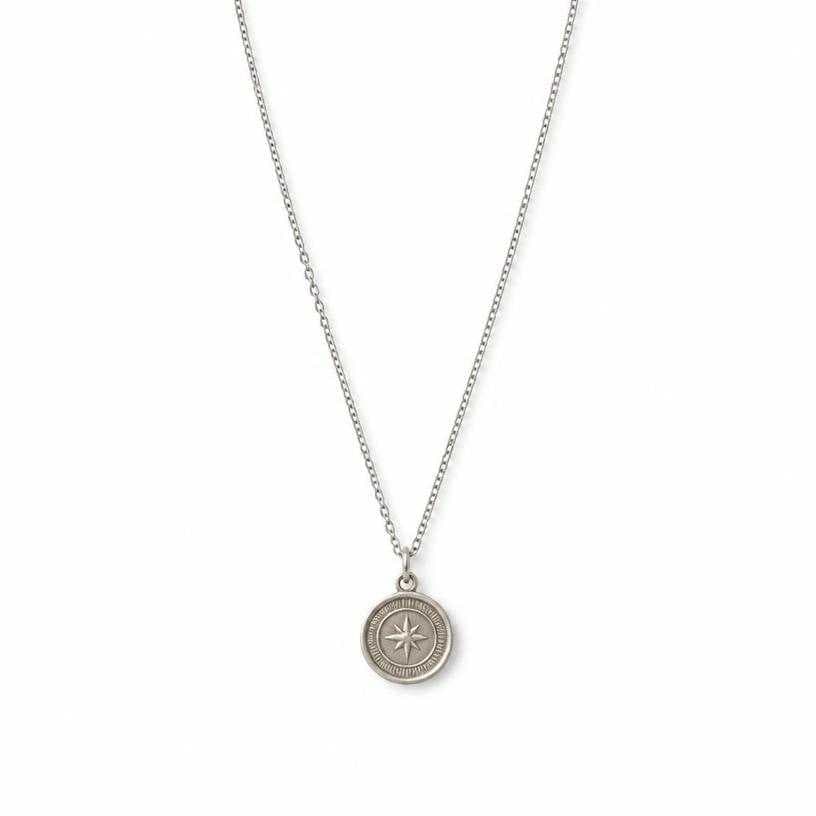 Generated item image of silver metallic small pendant metal pendant necklace