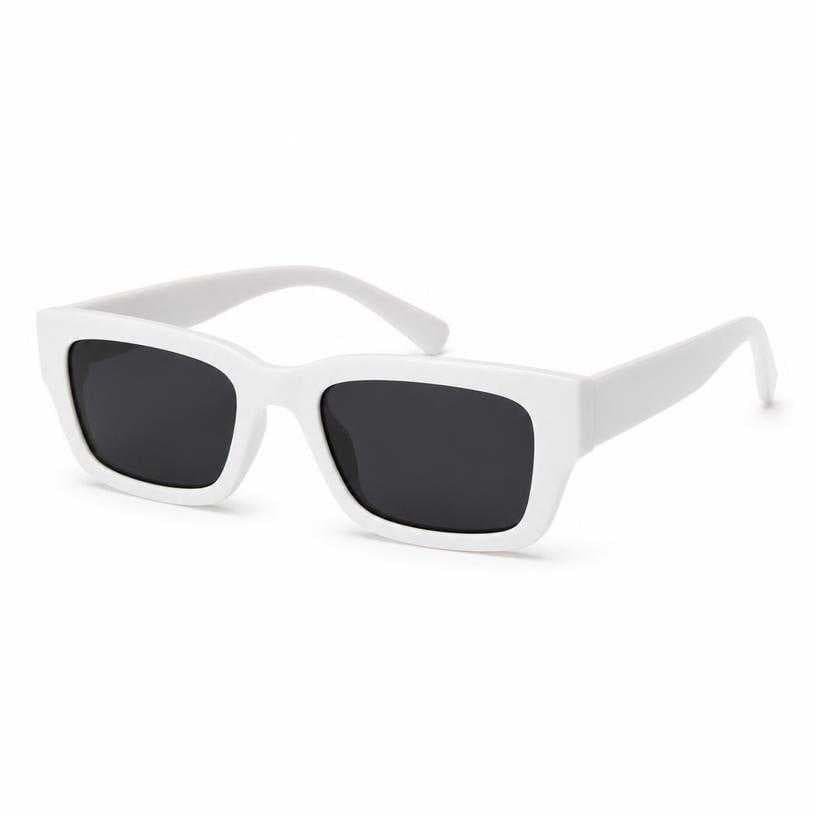 Generated item image of white and black rectangular frame sunglasses