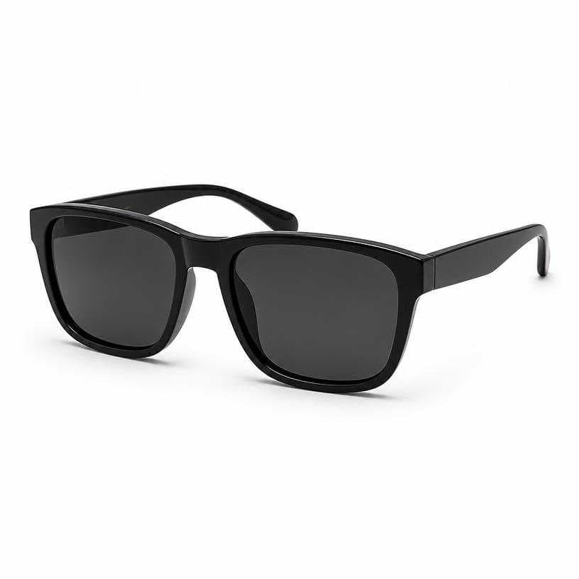 Generated item image of black rectangular acetate sunglasses