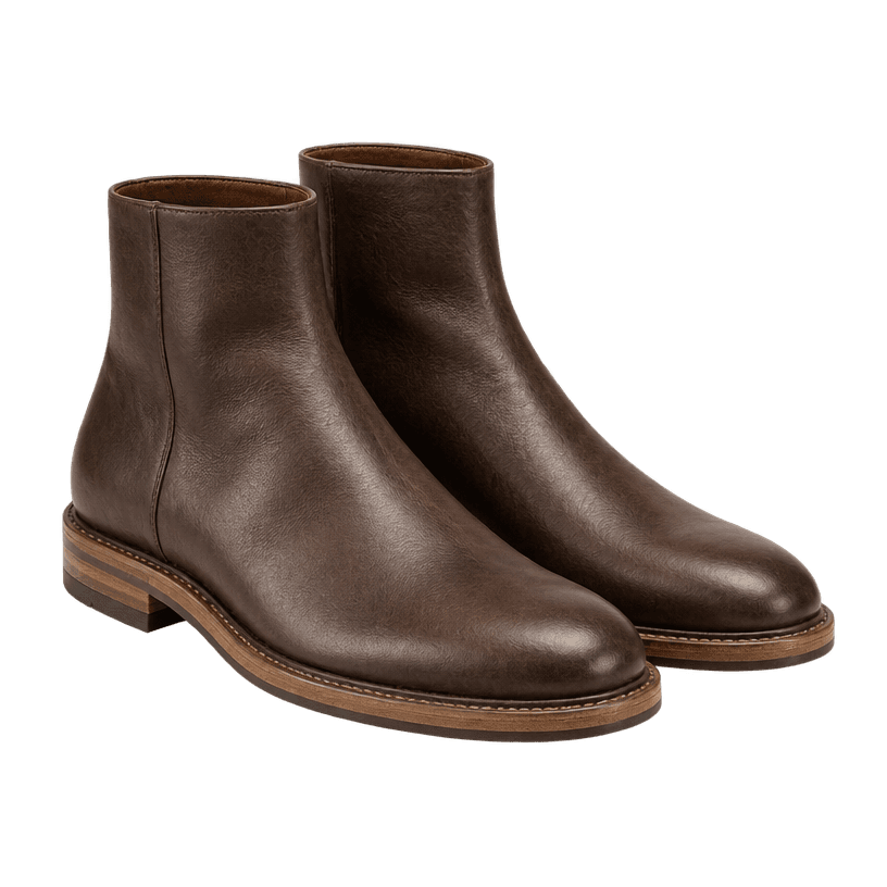 Generated item image of brown ankle height leather boots