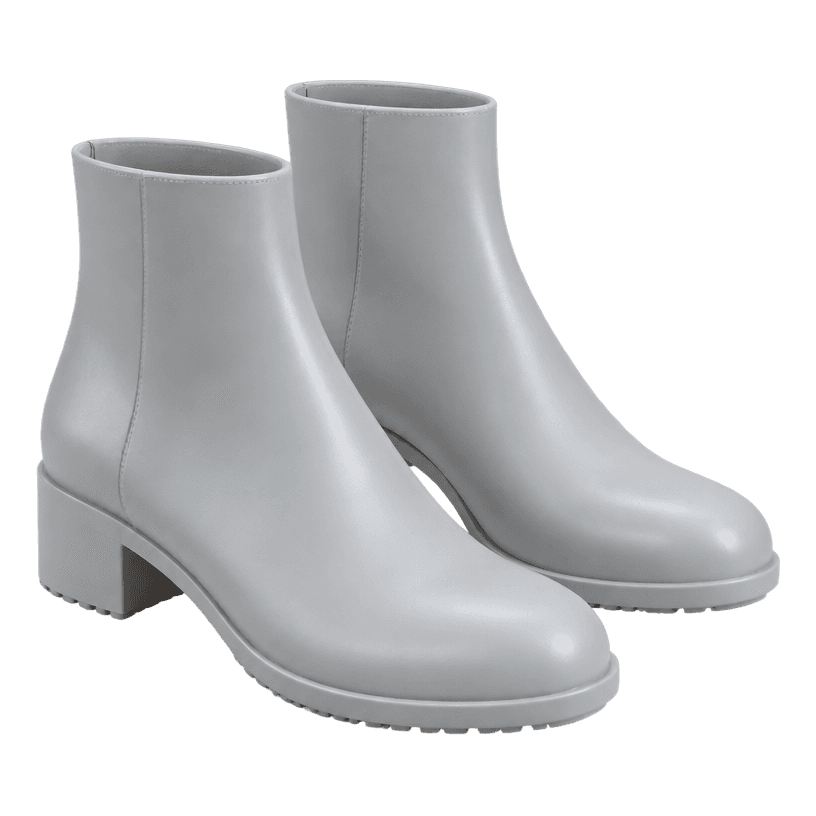 Generated item image of pale grey ankle height boots
