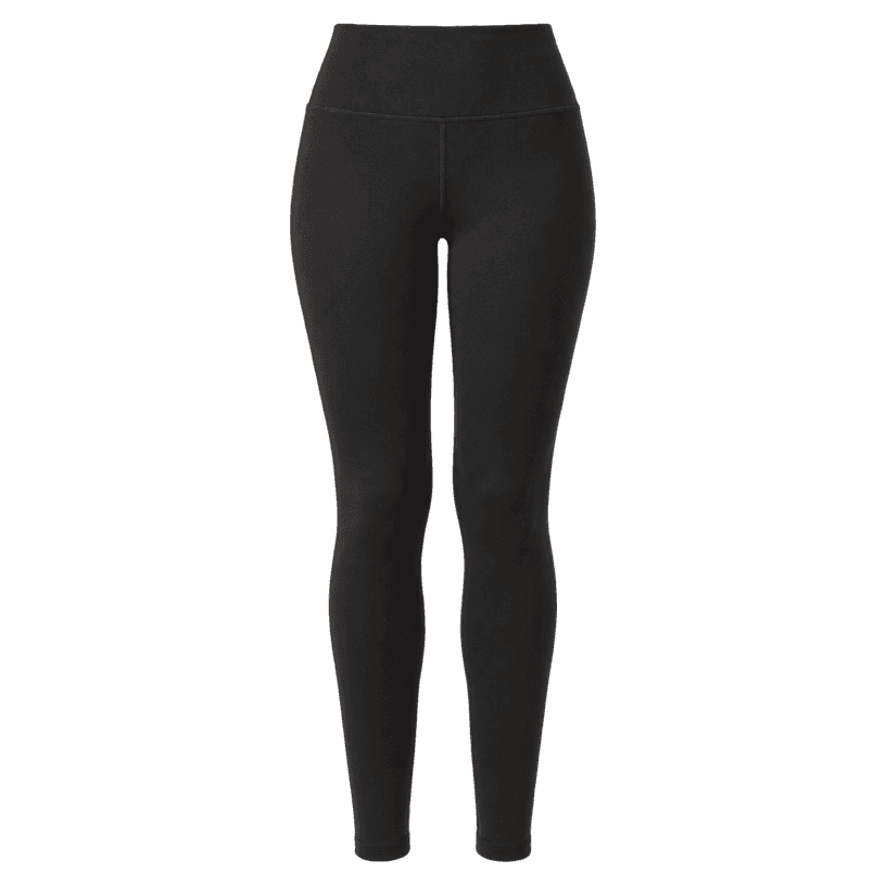 Generated item image of fitted black narrow leg stretch knit leggings