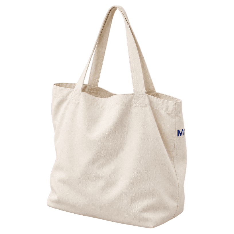 Generated item image of cream large canvas tote bag